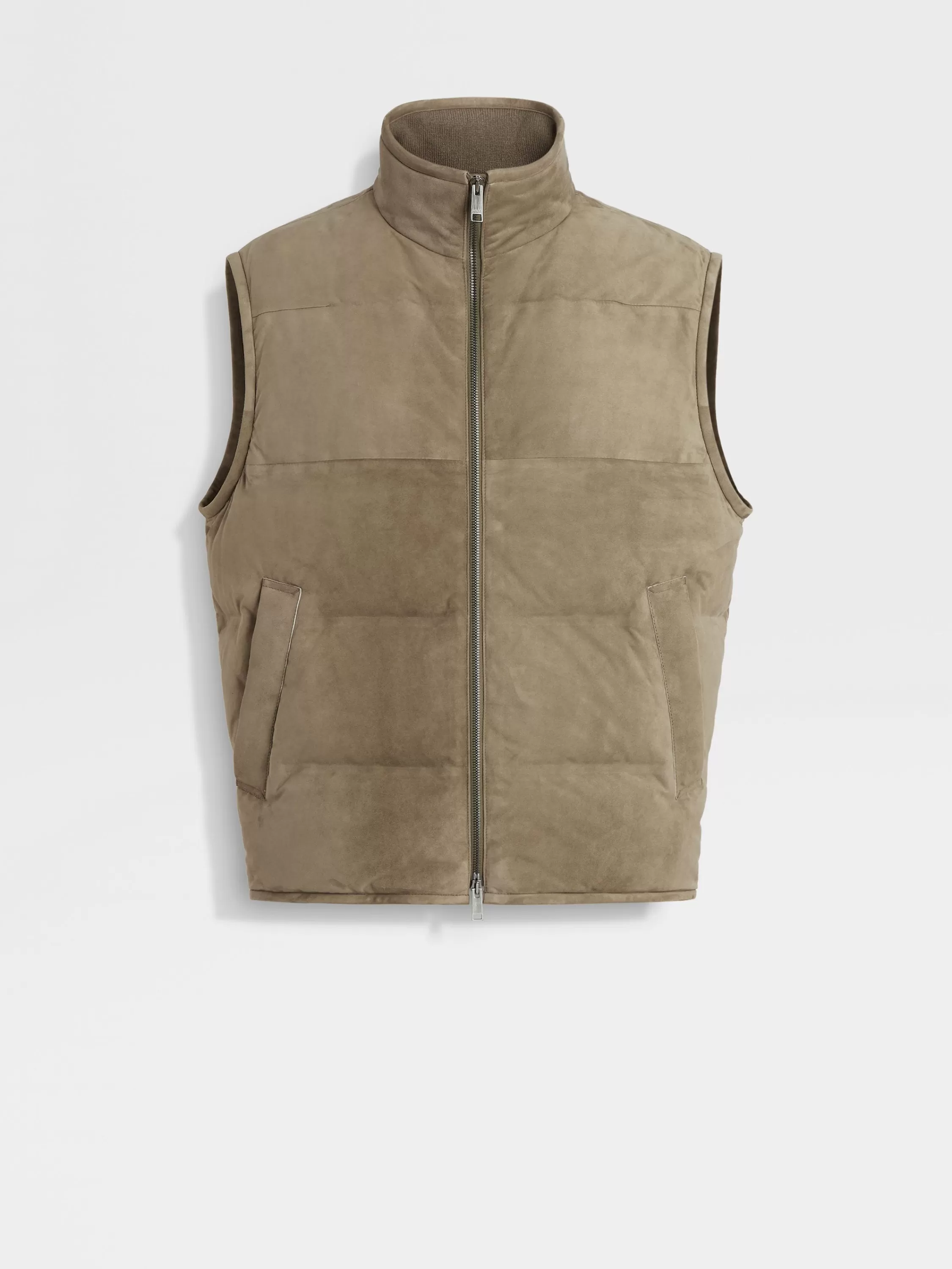 Sale Weste aus Veloursleder Jacken Und Mäntel