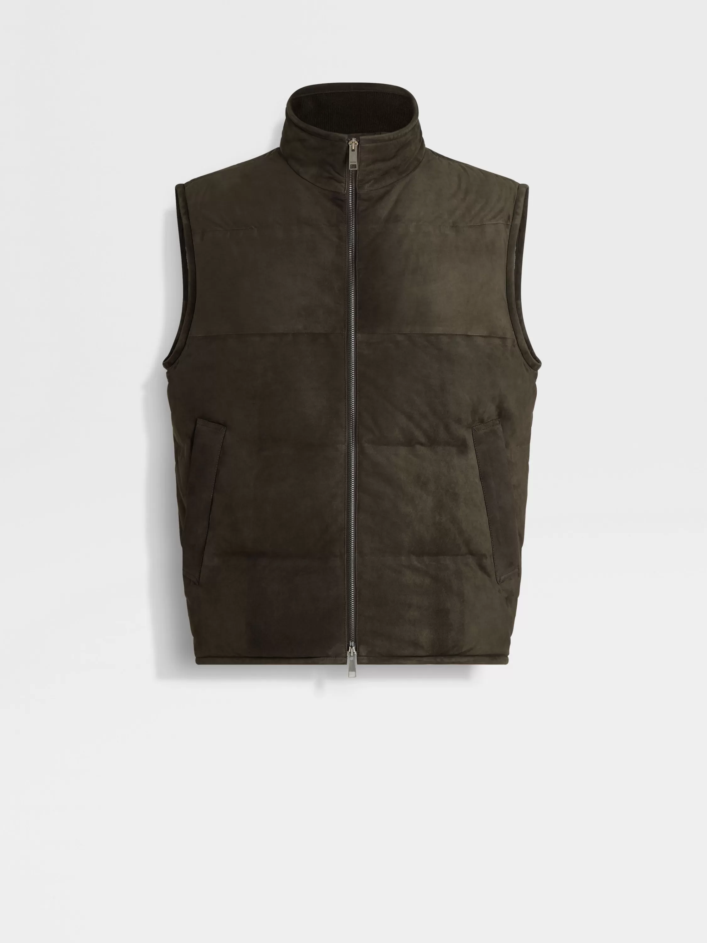 Cheap Weste aus Veloursleder Jacken Und Mäntel